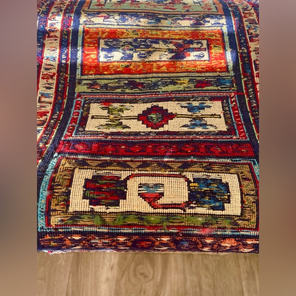 Persian Handmade klim (runner) ‏ (124*37 CM) (48.8*14.5 inch) (4.06 X 1.2 Feet) - Picture 10 of 13
